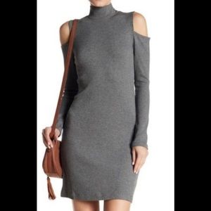 (Splendid) Cold Shoulder Waffle Knit Dress